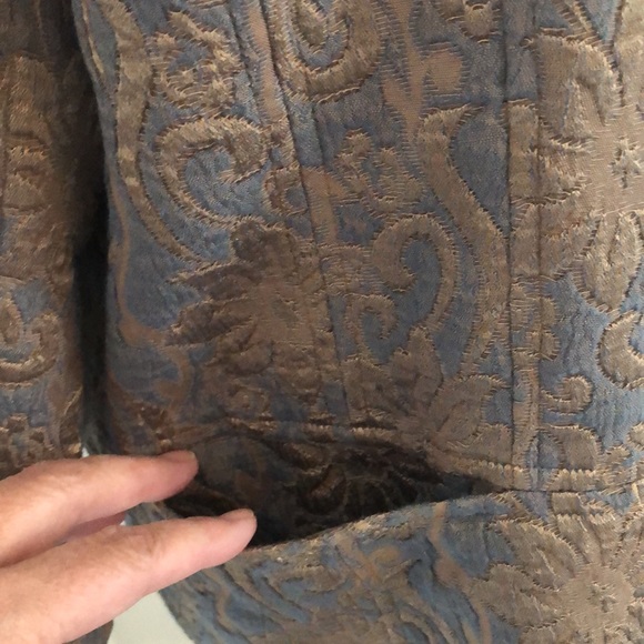 Chico’s Brocade Gold Jacket - Picture 3 of 12